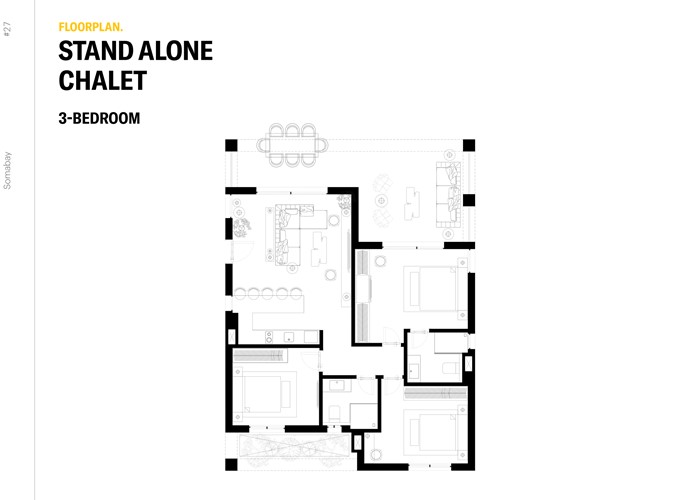 3 BR Standalone chalet with shared pools - 8